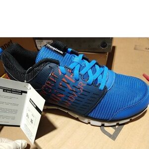 Reebok Kids Z Dual Rush Runing Shoes Blue/Black/Orange/White Size: 5.5